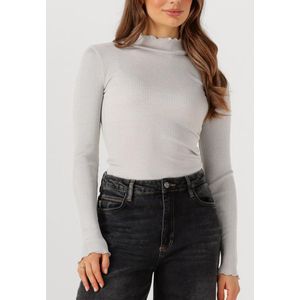 Rosemunde Boston Turtleneck W/ Lurex Tops & T-shirts Dames - Shirt - Lichtgrijs - Maat XS