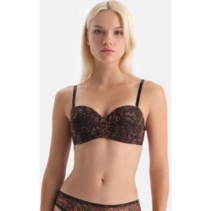 Dagi Half-gevoerde Beha met Dunne Vaste Bandjes en Beugel