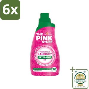The Pink Stuff BIO - Wasgel - Wasmiddel - Biologisch - 30 Wasbeurten - 960ml - Voordeelverpakking - 6 stuks - Vlekkenverwijderaar - Biologische was