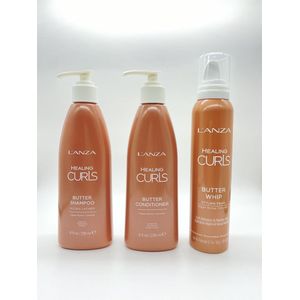 Lánza Healing Curls set - Butter shampo - Butter conditioner - Butter whip mouse