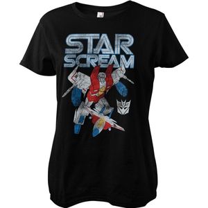 Transformers Starscream Washed Girly Tee Damen T-Shirt Black-S