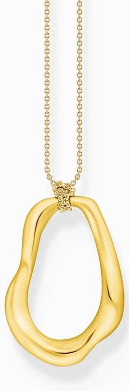 Thomas Sabo - KE2319-413 - Ketting - Geel Goud Verguld - Gerecycled Zilver - 70cm
