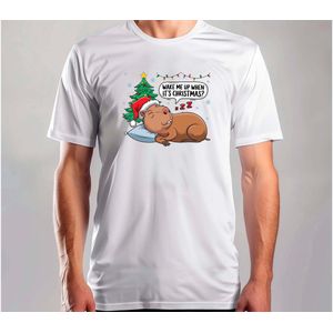 Merry Capy - T Shirt - MerryChristmas - ChristmasVibes - Funny - Sarcasm - VrolijkKerstfeest - Kerstmis - Grappig - Sarcasme - Capybara - Capy
