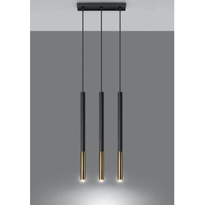 - LED Hanglamp zwart goud MOZAICA - 3 x G9 aansluiting
