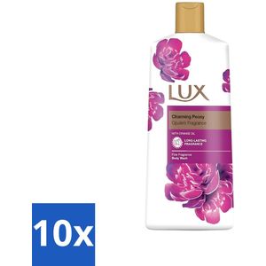 Lux - Body Wash - Charming Peony - Verzorgende Douchegel - Langdurend - 600 ml - Bulkverpakking - 10 stuks