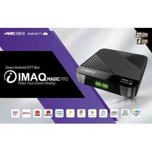 Vizyon Magic PRO - AndroidTV - 4K UHD - OTT IPTV - 4GB RAM - 32GB ROM
