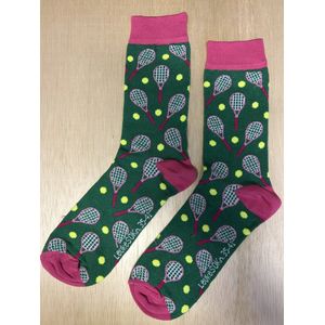 SOKn. Trendy sokken *TENNIS* maat 35-41 (ook leuk om kado te geven !)