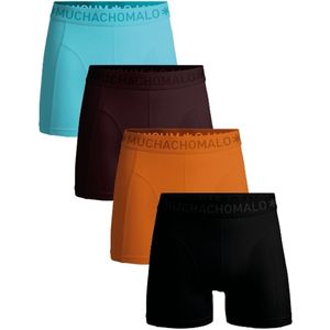 Muchachomalo – Boxershort Heren – Normale Lengte – Onderbroeken Heren – Boxershort – Ondergoed – 95% Katoen – 4 Pack – Maat S