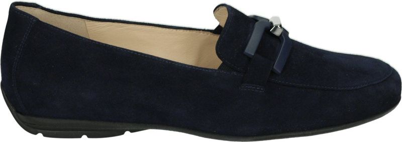 Hassia - Blauwe Suède Instappers - Dames - Model 301742
