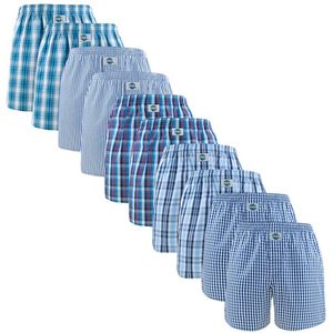 DEAL - Wijde Boxershorts - Blauw - 10-pack - Heren