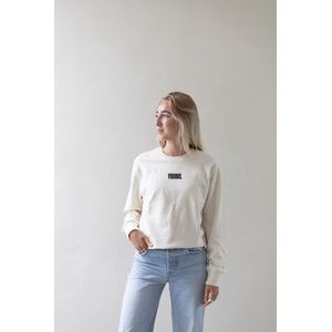 COMFY YOUNG SWEATER creme with print