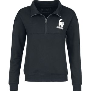 Simon's Cat Meow - Trui met rits Dames Sweatshirts - zwart - S