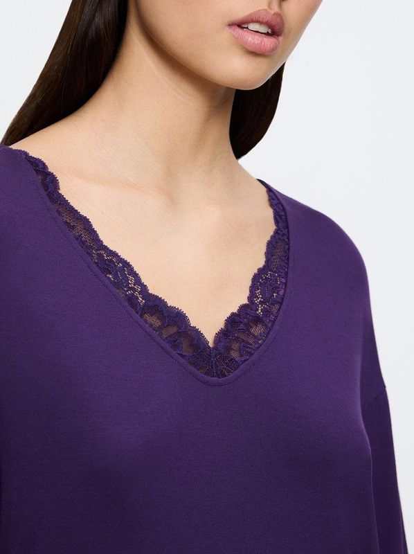 TRIUMPH - Timeless Sensuality - Nachthemd - Donker Violet - Modal Materiaal