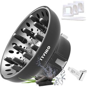 Universele Haardiffuser voor Golfend en Krullend Haar - Aanpasbaar voor Haardrogers 4,4 tot 6,6 cm
