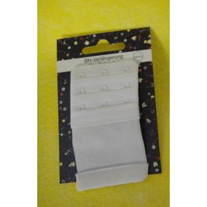 BH verlengstuk 3 haakjes 55mm wit