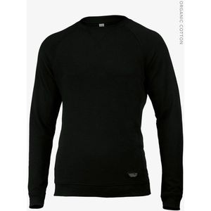 Newport Heren - Zwart ronde hals Katoenen trui | Maat L