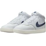 Nike - Court Vision Mid - Sneakers - Wit - Donkerblauw