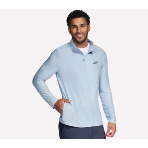 SKECHERS Heren Sweatshirt - Wit, Sportieve Wandeling, Comfortabele Pasvorm, Maat 2XL