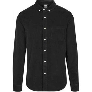 Urban Classics - Corduroy Overhemd - XL - Zwart