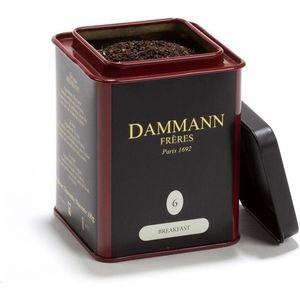 Dammann Frères - Strong Breakfast blikje N° - 100 gram losse zwarte ontbijtthee - Melange van Ceylon thee, Darjeeling thee en Assam thee