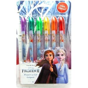 Disney Gelpennen Frozen Ii Glitter Junior 13 X 21 Cm 6 Stuks