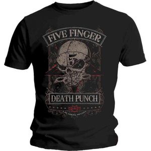 Five Finger Death Punch - Wicked Heren T-shirt - S - Zwart