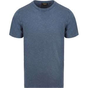 Superdry - Slub T-Shirt Melange Blauw - Heren - Maat 3XL - Modern-fit