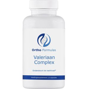 Valeriaan complex - 500 mg - 120 capsules - Valeriaan extract - Hop extract - nachtrust - ontspanning - mentaal welzijn - GABA - vegan