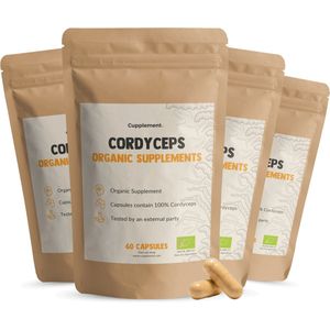 Cordyceps Capsules 500 mg - Biologisch - Vegan - Duurzaam