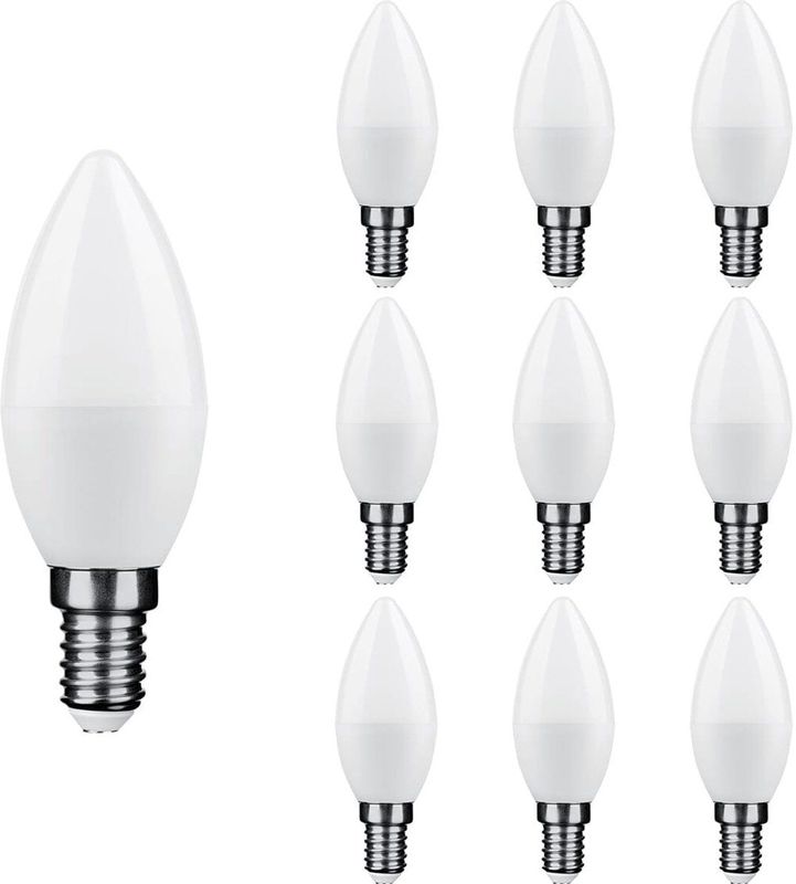 Technik E14 LED Lamp - Extra Warm Wit - 6W - 540lm - LED Kaarslamp C37 - Vervangt 45W Gloeilamp - 10 stuks