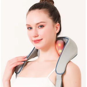 Shiatsu Massage kussen -Elektrisch Nekmassage Apparaat - Massage Apparaten - Nek en Schouder Massage Apparaat - Infrarood - Handsfree