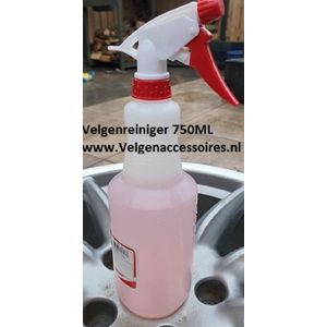 Velgenreiniger ALPHA Huismerk 750 ML - Lichtmetalen velgen geschikt voor VW Seat Audi Mercedes BMW Naafdoppen -Naafkappen - Velgen - Winterbanden - Velg - All season banden - Ontvochtiger - Ruitenkrabber - Vorst - Regen stickers logo - embleem - BBS