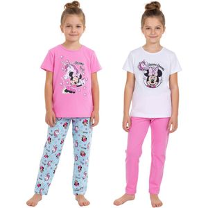 DISNEY Minnie Mouse SET van 2 stuks - KATOENEN pyjama voor meisjes met lange broek OEKO-TEX