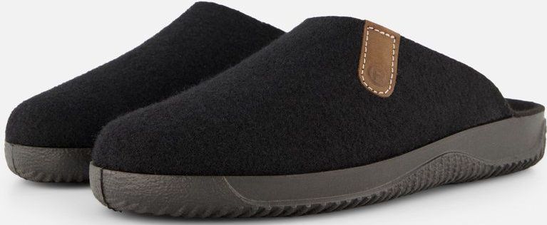 Rohde - Heren Pantoffels - Zwart - Open Model - Vilt