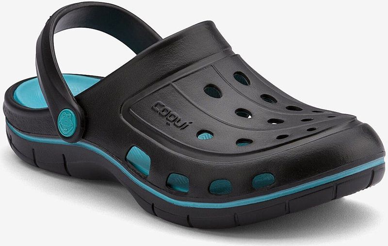 Women’s clogs coqui jumper black/turquoise 38