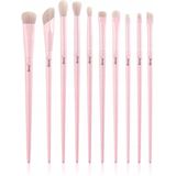 Jessup - Oogmake-up Kwastenset - Roze - 10 Stuks - Premium Kwaliteit Synthetisch
