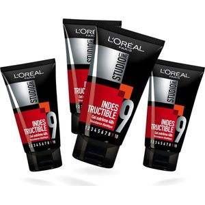 L'Oréal Paris Studio Line Indestructible Extreme Haar Gel (Nr.9) Voordeelbundel - 4 x 150 ml