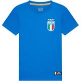Italië T-Shirt Heren - Maat S - Volwassenen - FIGC - Fankleding - Voetbal - Officiële Merchandise - Blauw