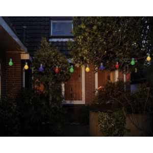 Tuin lichtsnoer - Kleur - Party lights - 10 meter - 20 LED - Lichtsnoer buiten - Lichtsnoer - Wijnrek4u - Party verlichting - Tuinverlichting buiten lichtsnoer - Feest verlichting  - Partyverlichting buiten - Partylights voor buiten - Lichtslinger-