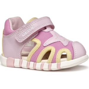 Geox - Iupidoo - Teenslippers - Lichtblauw - Leerachtig Materiaal