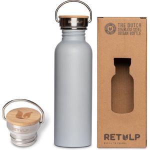 Retulp Urban - Waterfles - Drinkfles - 750 ml - Light Grey - RVS