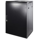 DSIT 18U wandkast met metalen deur 600x450x900mm (BxDxH) - serverbehuizing - serverrack - serverkast - 19 inch