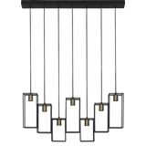 Light & Living Hanglamp Marley - Zwart - 84x15x57cm - 7L - Luxe - Hanglampen Eetkamer, Slaapkamer, Woonkamer