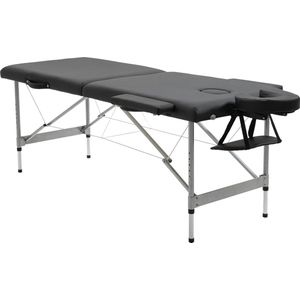 Bealive® Massage tafel - Hoogte verstelbaar - Inklapbaar - Professionele spa bed - Opvouwbaar - Met opslag tas - Zwart - 186 x 71 x 62-83 cm