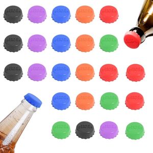 Kleurige siliconen kroonkurken voor herbruikbare bierflessen (24 stuks)