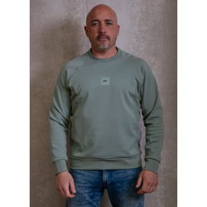 Heren Boss Salbo Rib Sweatshirt in Groen