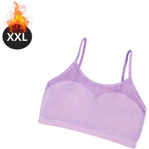 Bovista BH Zonder Beugel - Zonder Bandjes - Push-up Bh's - Comfort Beha - Comfortabel - Sexy - Lichtpaars - Maat XXL