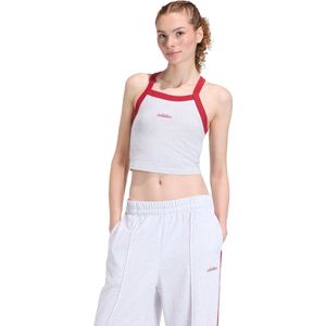 adidas Sportswear Seasonal Essentials Colorpop Tanktop met Geborduurde Graphic - Dames - Grijs