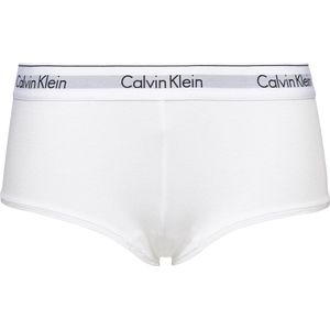 Calvin Klein dames Modern Cotton hipster slip - boyshort - wit - Maat: S