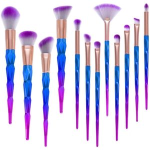 Maak-upkwastenset - 12 Penselen voor Gezicht en Ogen - Perfect voor Elke Look